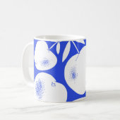 Mug Silhouettes de pomme texturées : Motif à main (Devant gauche)