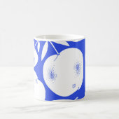 Mug Silhouettes de pomme texturées : Motif à main (Centre)