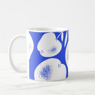 Mug Silhouettes de pomme texturées : Motif à main