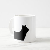 Mug Silhouettes de race de chien de Skye Terrier (Devant gauche)