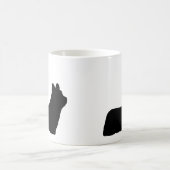 Mug Silhouettes de race de chien de Skye Terrier (Centre)