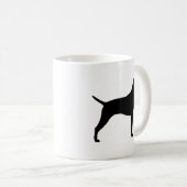 Mug Silhouettes de race de chien Vizsla (Devant droit)