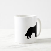 Mug Silhouettes de race de chiens de berge belges (Devant droit)