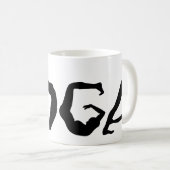 Mug Silhouettes de yoga (Devant droit)
