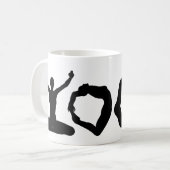 Mug Silhouettes de yoga (Devant gauche)