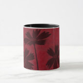 Mug Silhouettes en tête de fleurs sur Arrière - plan C (Centre)
