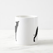 Mug Silhouettes italiennes Greyhound Iggy Dog (Centre)