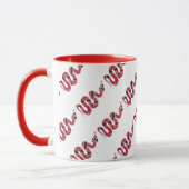 Mug Silhouettes noires et rouges du serpent (Gauche)