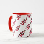 Mug Silhouettes noires et rouges du serpent (Devant gauche)