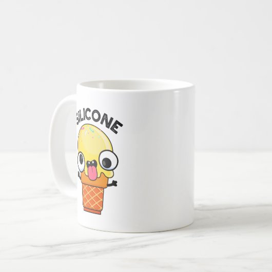Mug Silicone Funny Crème de glace Cone Pun (Devant gauche)