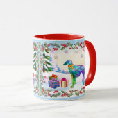 Mug Silken Windhound Noël (Devant droit)