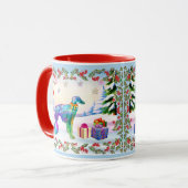 Mug Silken Windhound Noël (Devant gauche)