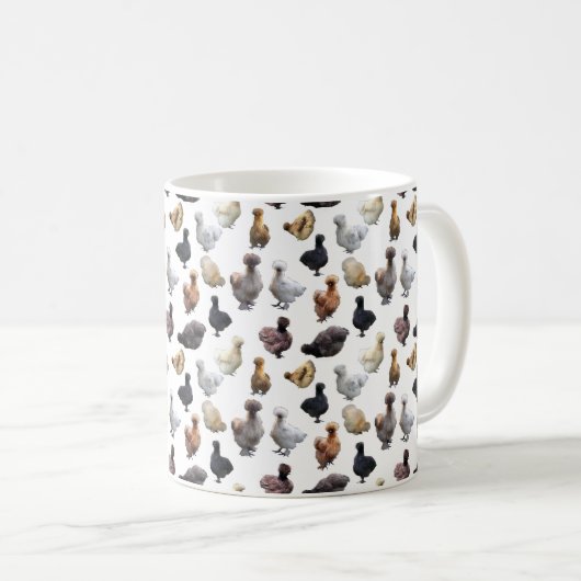Mug Silkie Bantam Chickens (Devant droit)