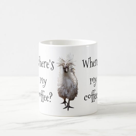 Mug Silkie Bantam Où est mon café ? (Centre)