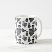 Mug Silkie Bantams Line Art (Devant droit)