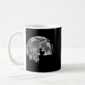 Mug Silkie Chicken Moon Silhouette Funny Lazy Hallowee (Gauche)