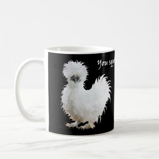 Mug Silkie idiot avec attitude (Gauche)