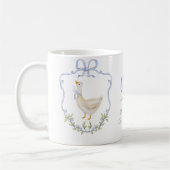 Mug Silly Goose Blue Bow Whimsical Baby girl Douche (Gauche)