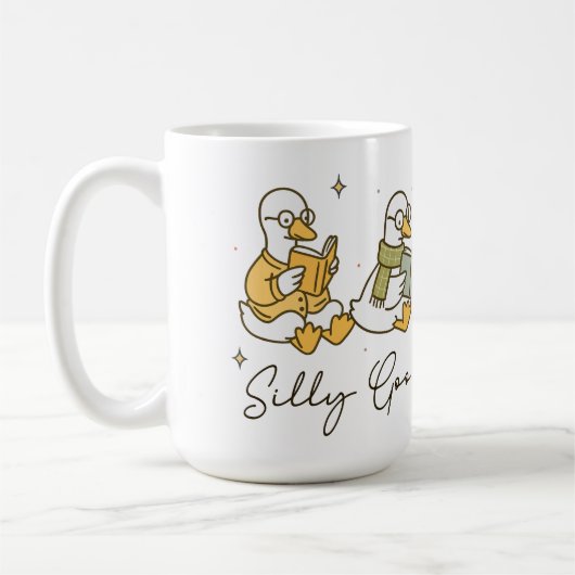 Mug Silly Goose Book Club Reading  (Gauche)