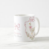 Mug Silly Goose Rose Bow Whimsical Baby girl Douche (Devant droit)