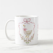 Mug Silly Goose Rose Bow Whimsical Baby girl Douche (Gauche)