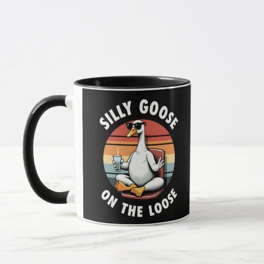 Mug Silly Goose sur Loose Meditation Yoga Retro (Gauche)