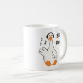 Mug Silly Goose Wearing Headphones – Cute Funny Goose (Devant droit)