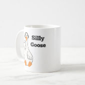 Mug Silly Goose Wearing Headphones – Cute Funny Goose (Devant gauche)