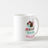 Mug Silly Pun Travailler Jusqu'À Glace Crème - Yummy T (Devant droit)
