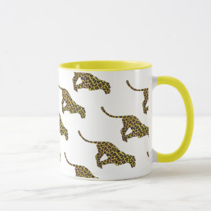 Mug Siloette léopard Brown et jaune