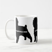 Mug silot de Affenpinscher nom noir (Gauche)