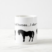 Mug silouette de cheval, silouette de cheval, silouet (Centre)