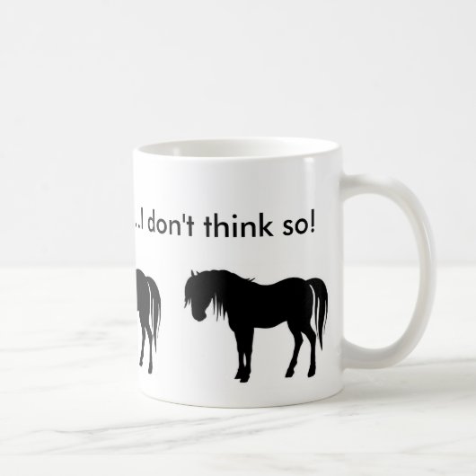 Mug silouette de cheval, silouette de cheval, silouet (Droite)