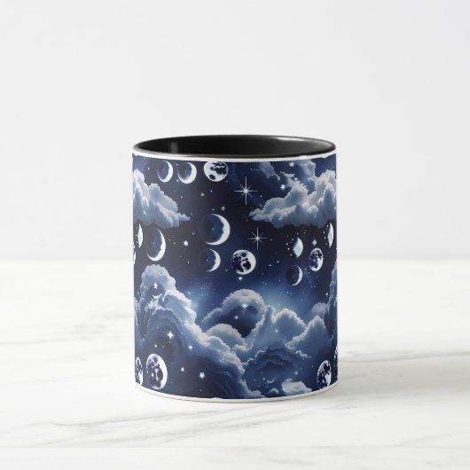 Mug - Silver Celestial Moon (Centre)