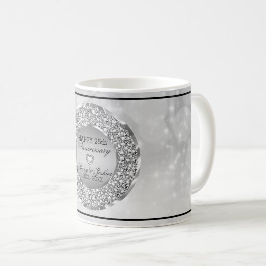 Mug Silver Diamonds (Devant droit)
