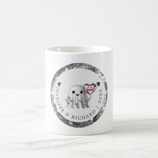 Mug Silver Ghost Valentine Design Motif (Centre)