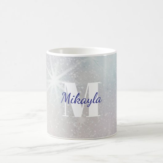 Mug Silver Glitter with Stars (Centre)
