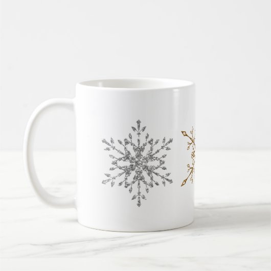 Mug Silver & Gold Parties scintillant Noël Fêtes de ne (Gauche)