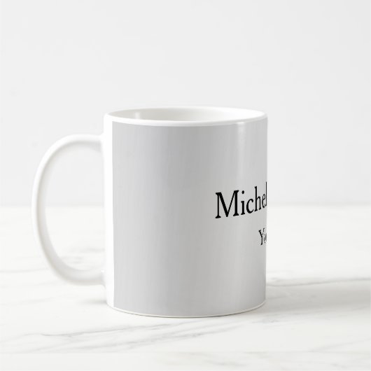 Mug Silver Grey Professionnel Unique Classique Simple (Gauche)