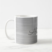 Mug Silver Metallic Monogram (Gauche)