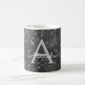 Mug Silver Sparkmer Monogramme Nom et initiale (Centre)