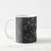 Mug Silver Sparkmer Monogramme Nom et initiale (Gauche)