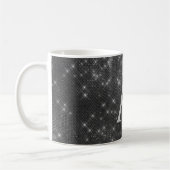 Mug Silver Sparkmer Monogramme Nom et initiale (Gauche)