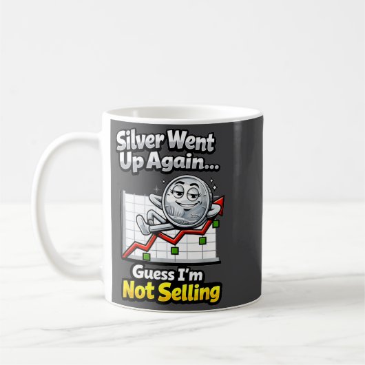 Mug Silver Went Up Again Funny Not Selling Stacker (Gauche)