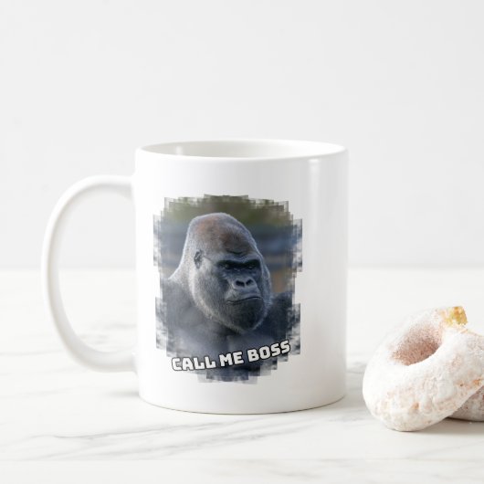 Mug Silverback "Call Me Boss" (Avec donut)