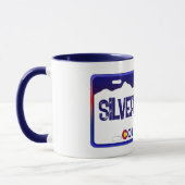 Mug Silverthorne Colorado plaque d'immatriculation ble (Gauche)