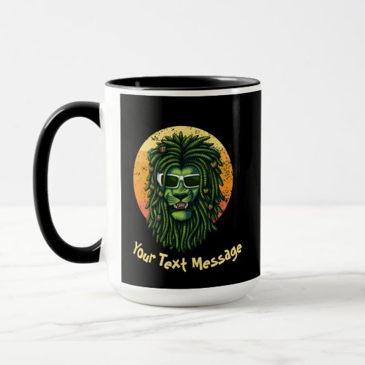 Mug Simba Roi Lion Votre Message Textuel (Gauche)