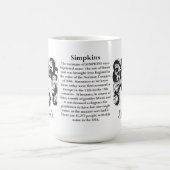 Mug Simpkins, l'origine, la signification et la crête (Centre)