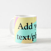 Mug Simple acrylique pour marbre ajouter votre nom de (Devant gauche)
