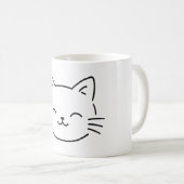 Mug Simple Aesthetic Kitty Design (Devant droit)